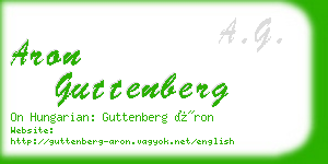 aron guttenberg business card
